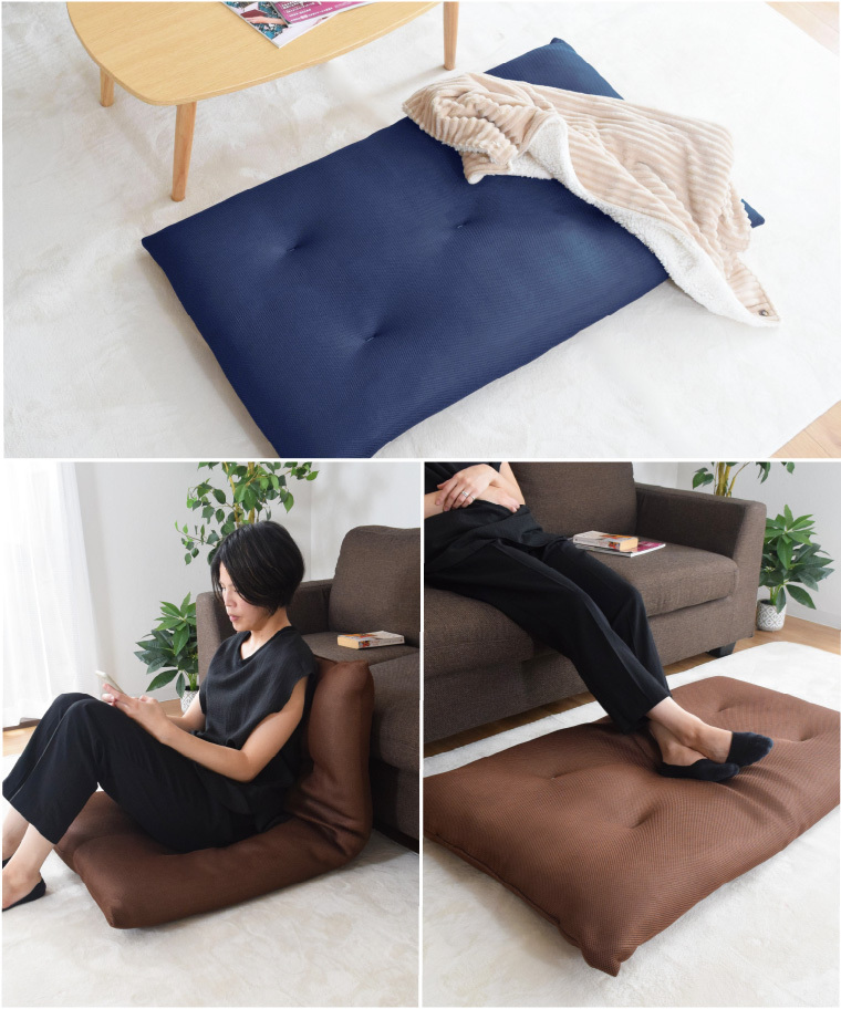 長座布団 夏用 ごろ寝マット 座布団 クッション 約68×120cm ごろ寝