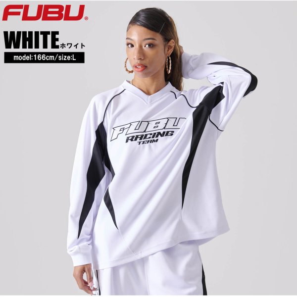FUBU フブ シャツ メンズ 長袖 ジャージ レーシングシャツ ゲーム