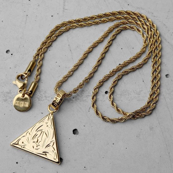 BFF ブランド トライアングルネックレス ゴールド 18K GP gold 金色