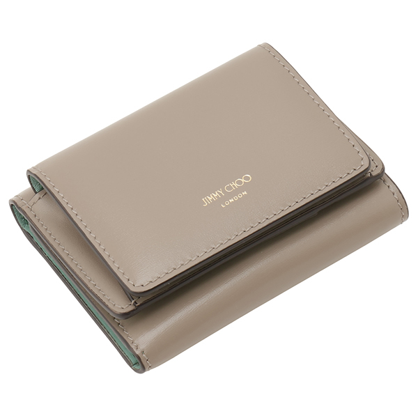 ジミーチュウ JIMMY CHOO 三つ折り財布 折り畳み NEMO AYO TAUPE SMOKE