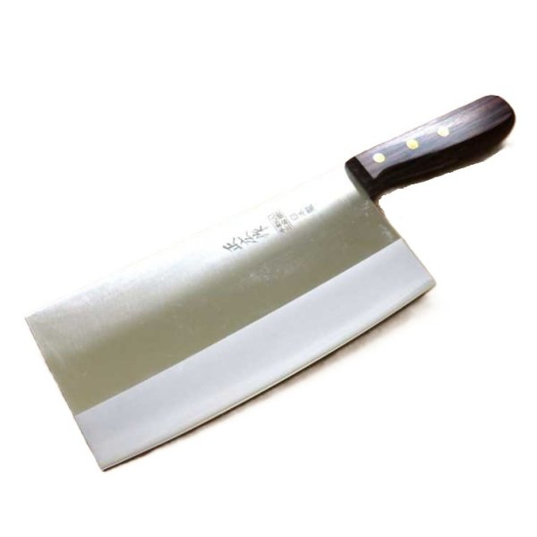 関の刃物】【中華包丁 19.5cm(195mm) 】正広 角小型 薄口 本割込三合鋼
