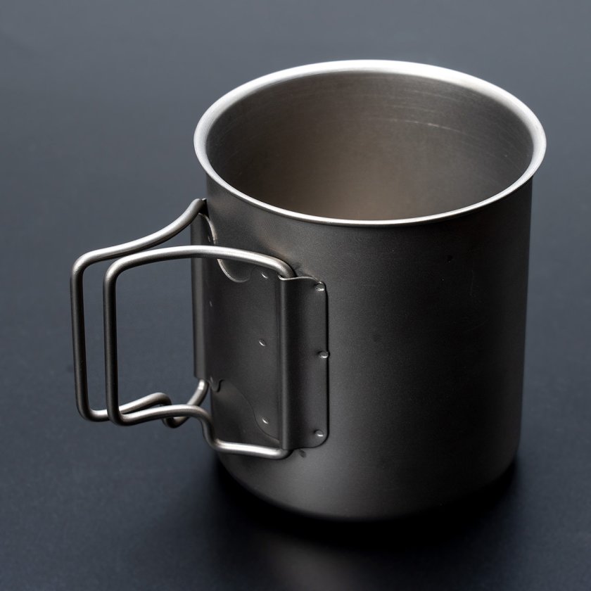 チタンカップ チタンマグ タンブラー チタン 蓋付きマグカップ 420ml