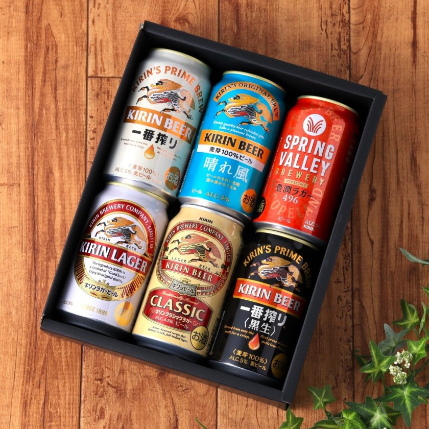 送料無料】【ビールギフト】キリンビール 飲み比べ 6缶セット 一番搾り