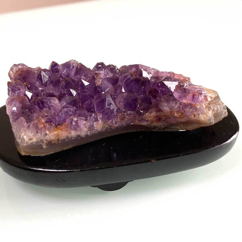 アメジスト 290g 長さ12cm 専用台座あり 金運 風水 水晶 天然石 原石