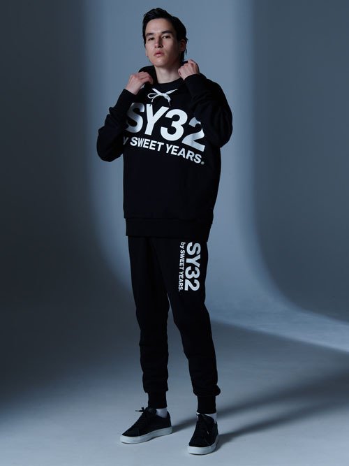 SALE】20%OFF スウェットパンツ SY32 by sweet years TNS1741 BIG LOGO