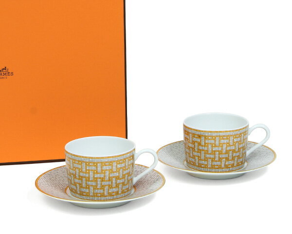 エルメス モザイク ティーカップ＆ソーサー ペア 160ml HERMES
