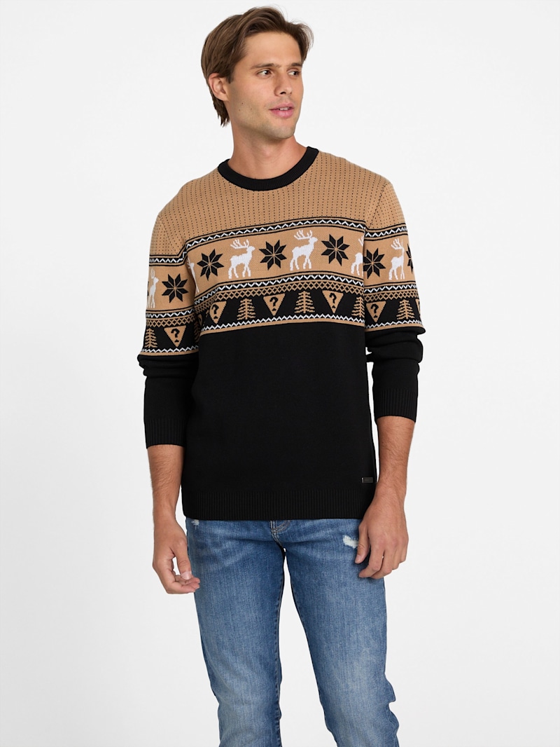 Lake Fair Isle Sweater | GUESS Factory
