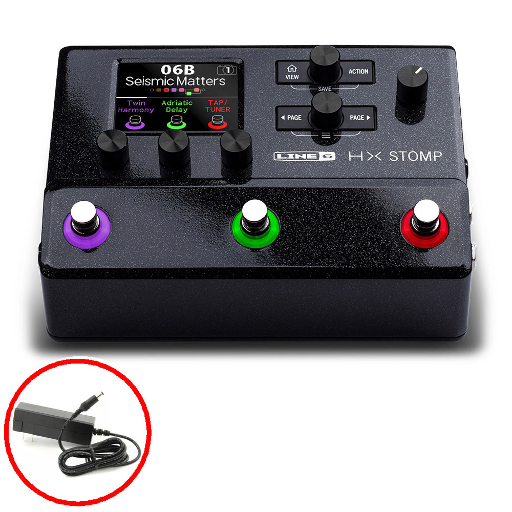 LINE 6 HX Stomp ギター・プロセッサー HELIXシリーズ 【電源