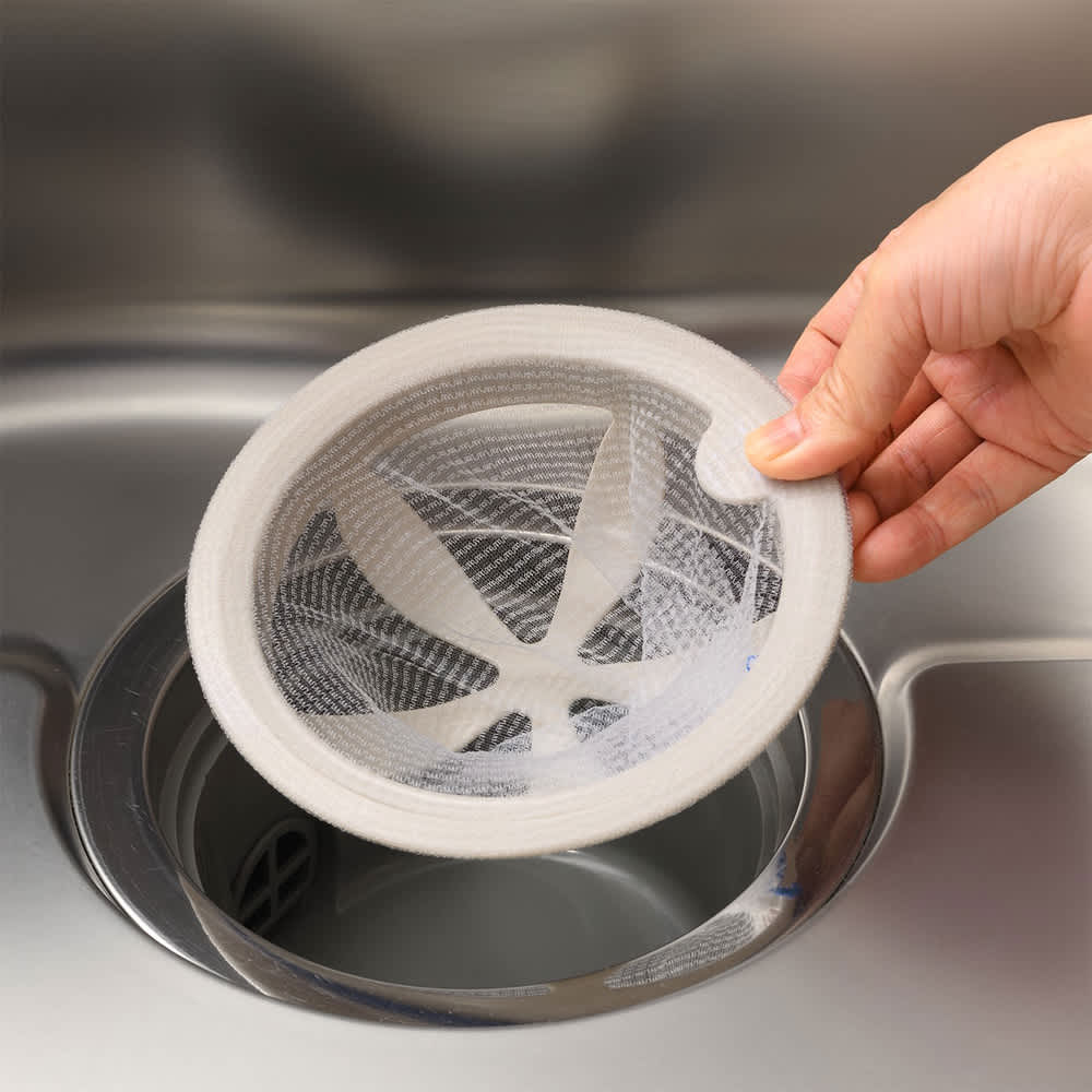 レイエ 見た目スッキリなシンク掃除が楽になる排水口ネットホルダー