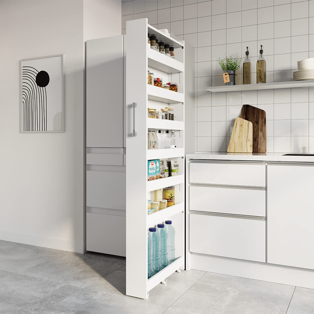 幅15奥行63cm］ 奥行深い頑丈すき間ワゴン 完成品 日本製 通販 - ディノス