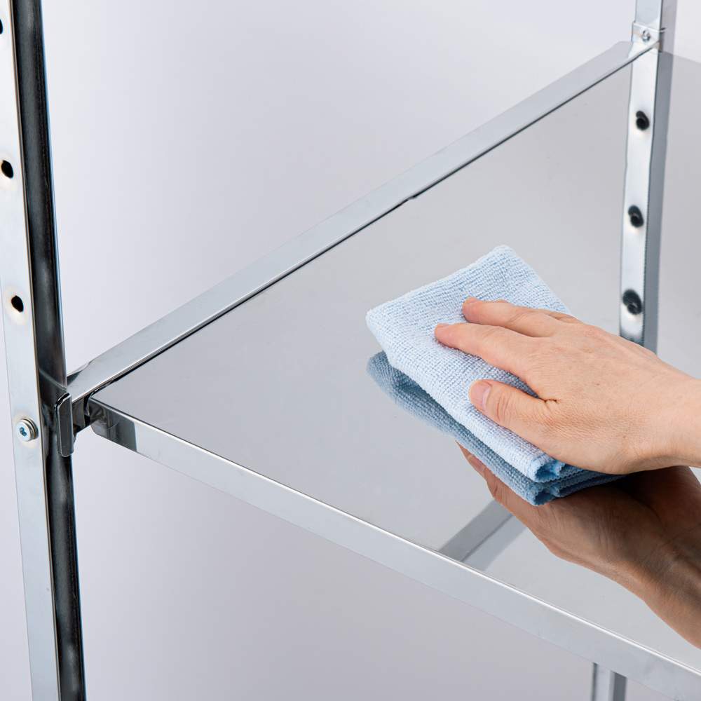 乾燥機も置ける天板頑丈ランドリーラック 幅61～80奥行57高さ155cm