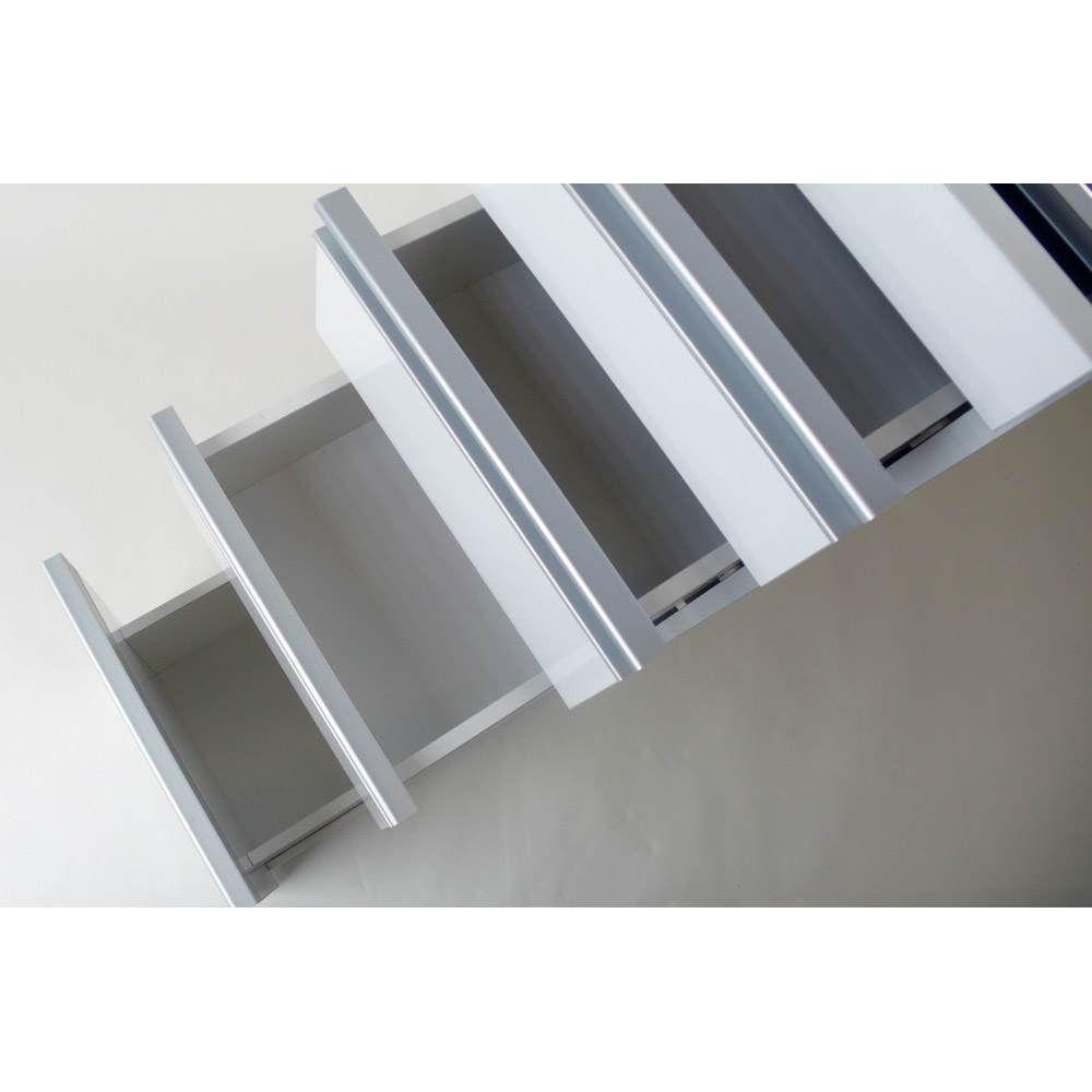 幅45奥行55高さ85cm］ダブルステンレス天板隙間収納庫 日本製 光沢