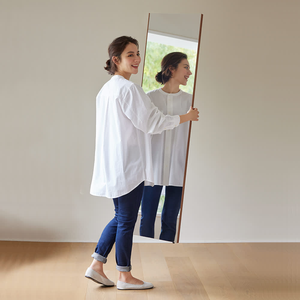 割れない軽量フィルムミラー [細枠] 通販 - ディノス