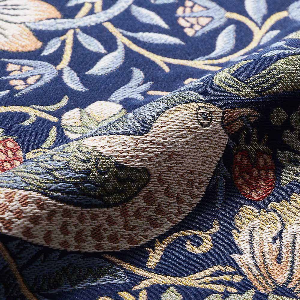 モリスデザインスタジオ ジャカード織シートクッション〈いちご泥棒