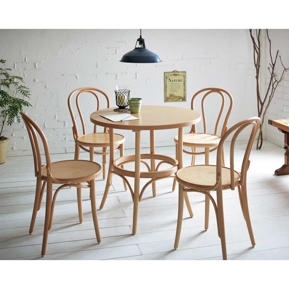 美品□TON社□チェコ□ダイニングチェア□4脚セット□クラシック