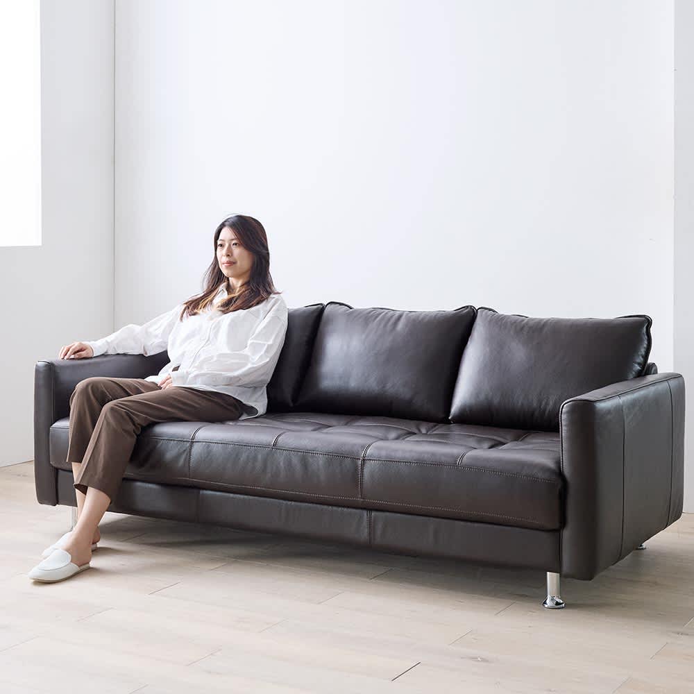 LX 総革張り（セミアニリン厚革）ラブソファ幅162cm 2人掛け 通販