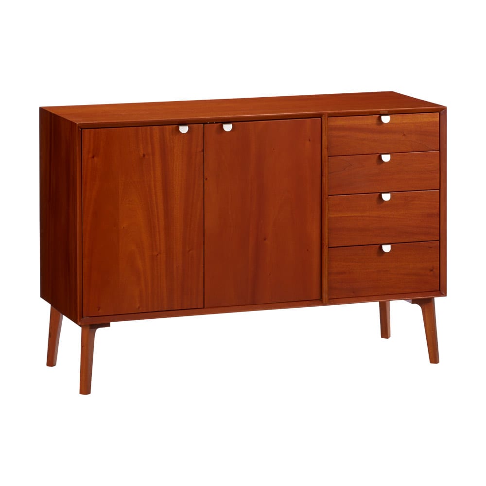 北欧ヴィンテージ風Vカットデザイン リビングボード・リビング