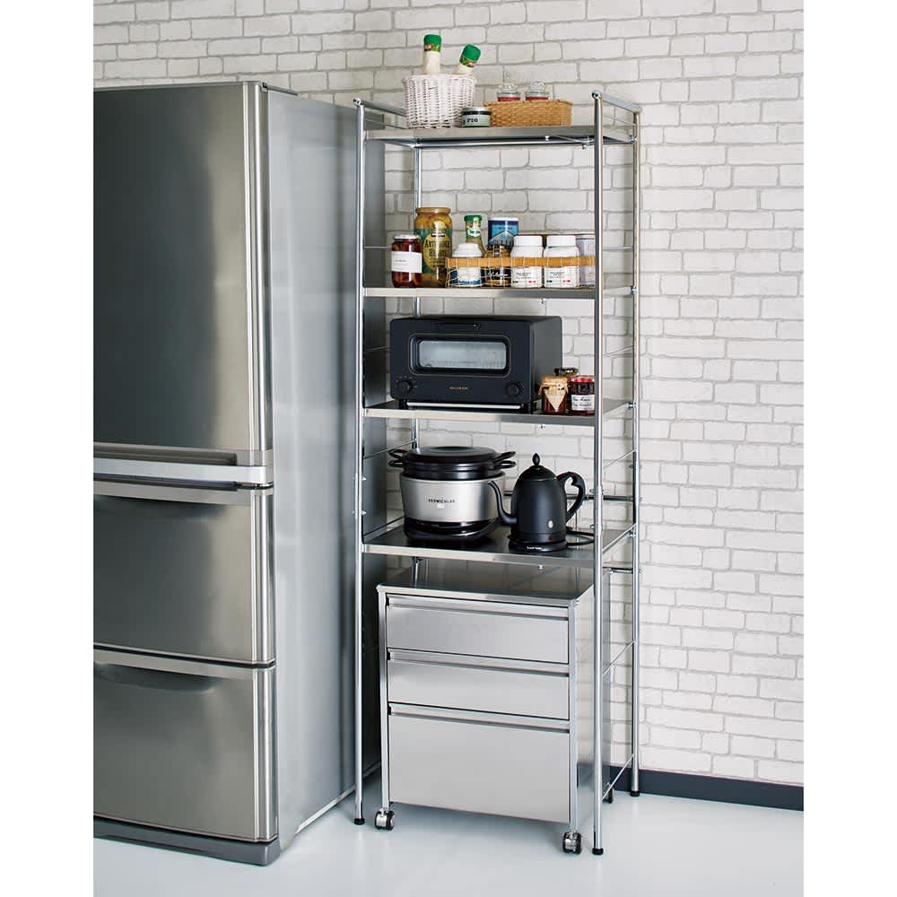 ステンレスシンク下収納 引き出し収納 ワイドタイプ 通販 - ディノス