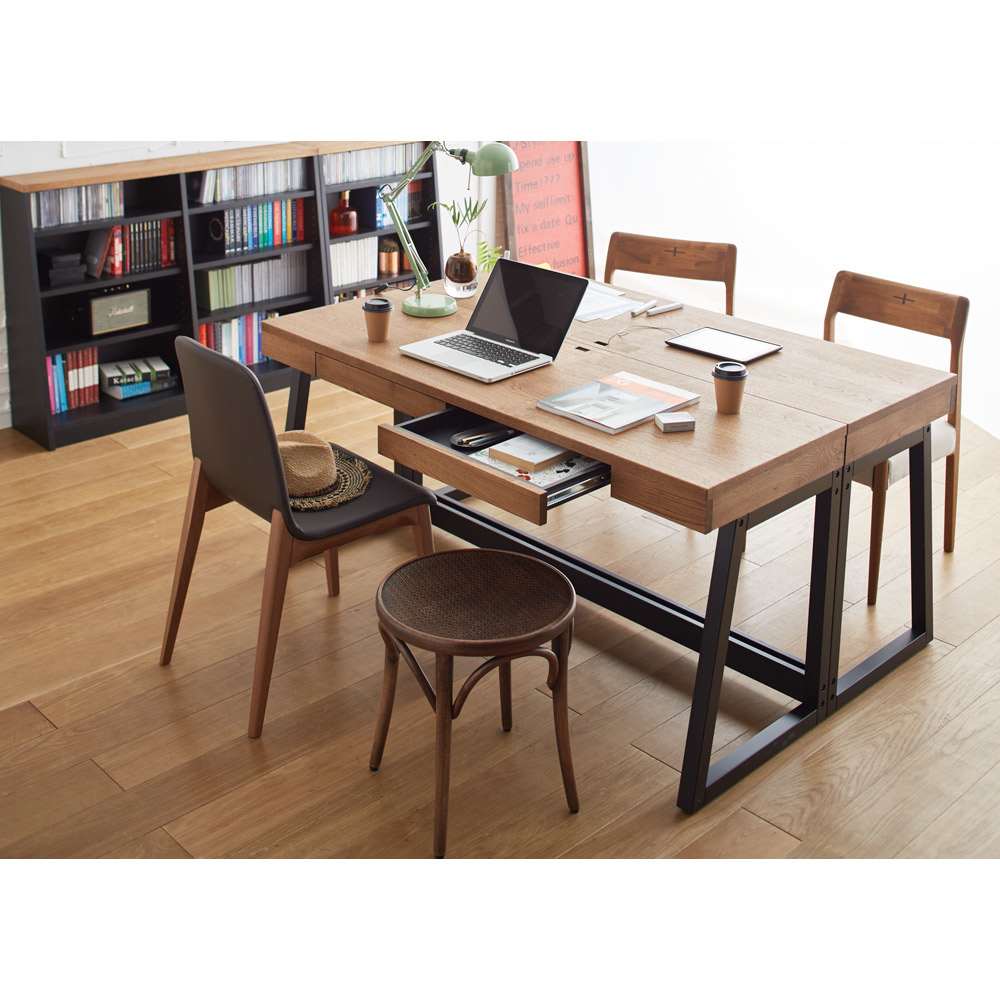 Brook/ブルック ウッドデスクシリーズ デスク 幅120cm 通販 - ディノス