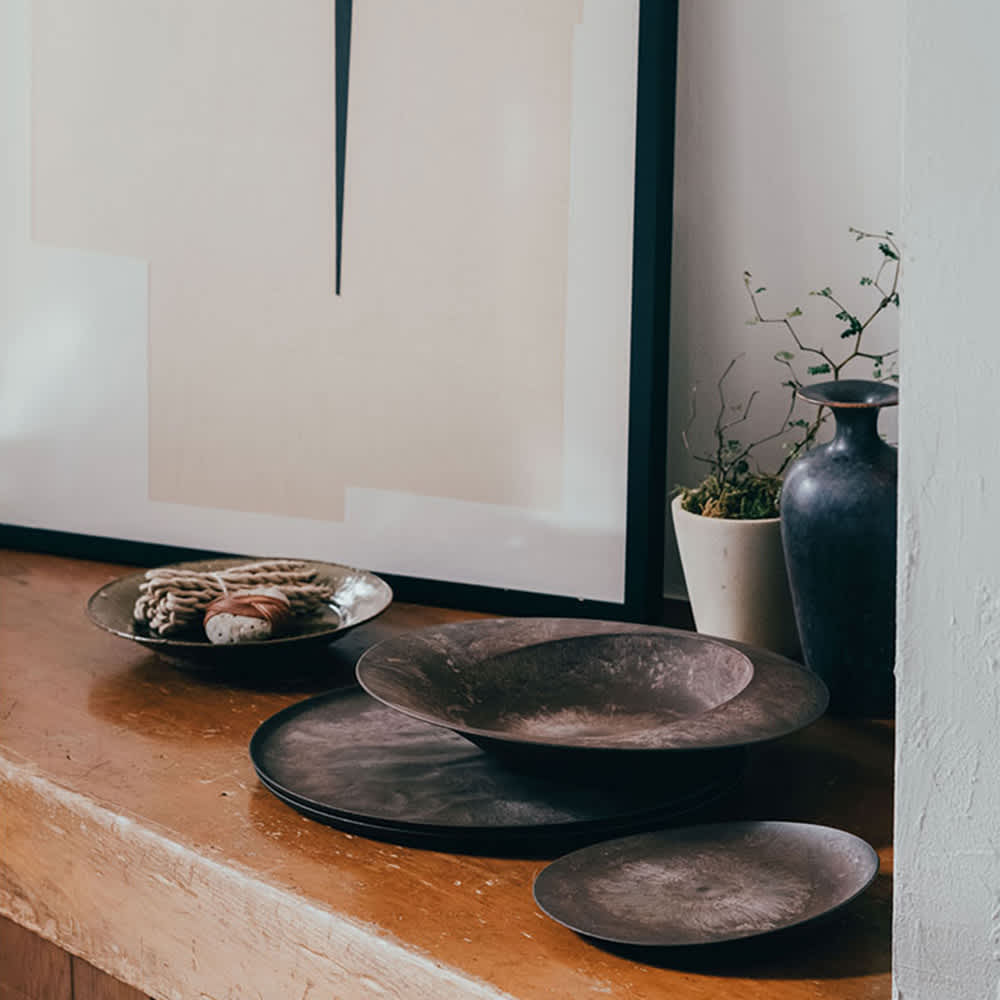 ARAS 杉皮大皿ウェーブ 27.5cm 割れないお皿 通販 - ディノス