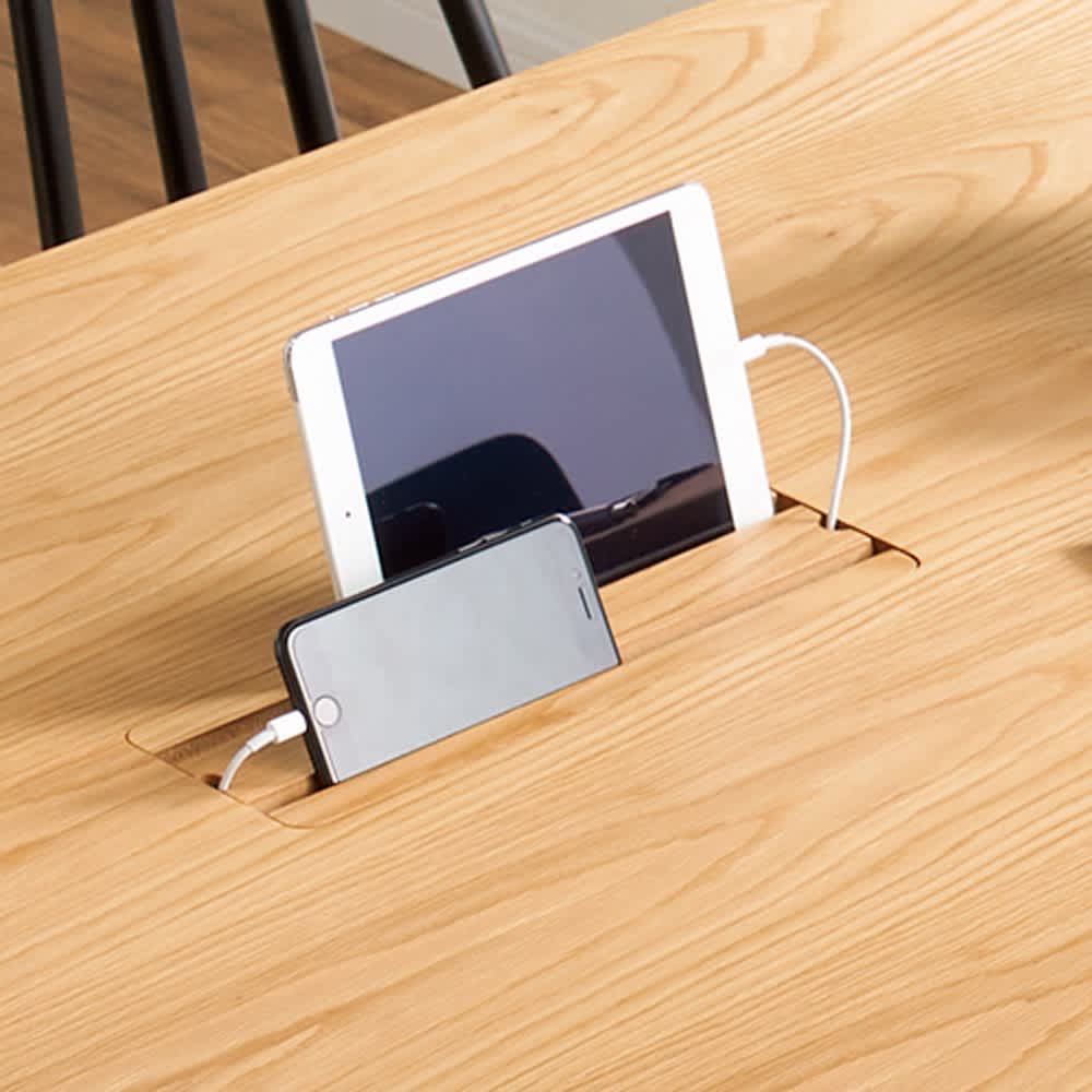 家電やモバイルが使いやすいダイニングテーブル 幅90cm 通販 - ディノス