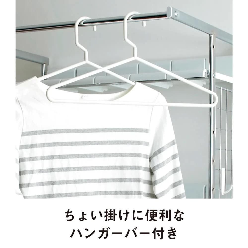 驚きのパイプ幅1.2cm すき間に収まるランドリーラック 棚2段バスケット