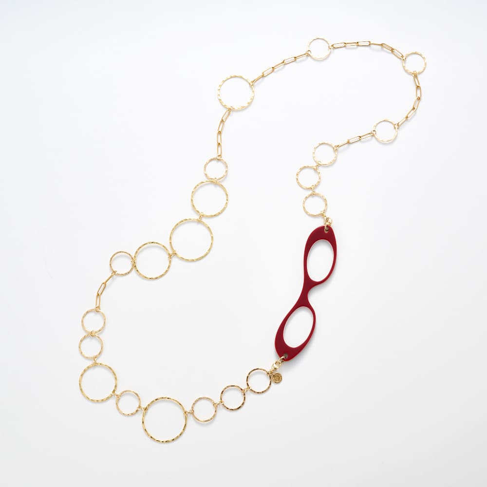 LOUPE COLLIER/ルーペコリエ ルーペ一体型サークルチェーンネックレス