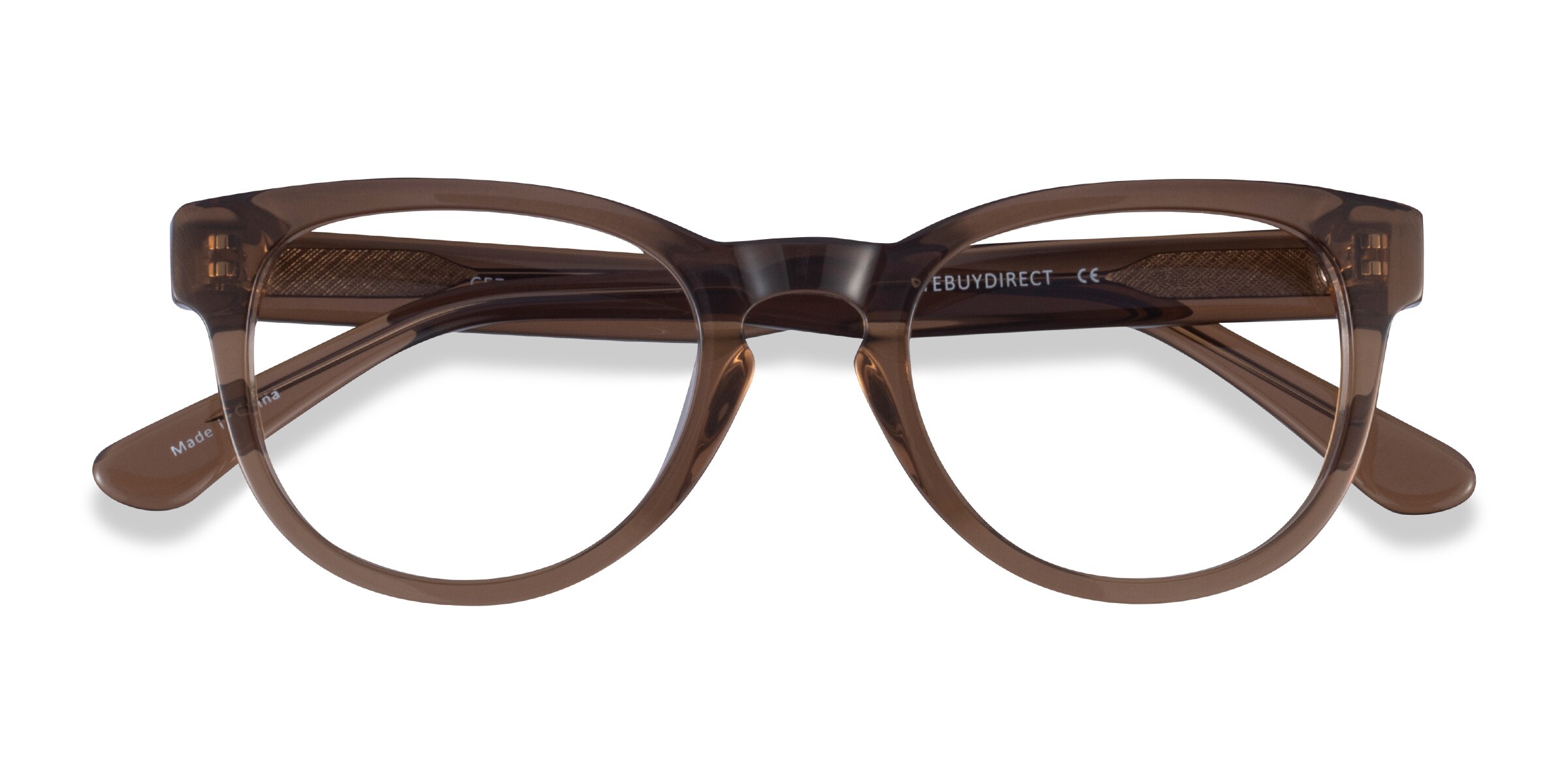 Cezanne Cat Eye Clear Brown Full Rim Eyeglasses | Eyebuydirect