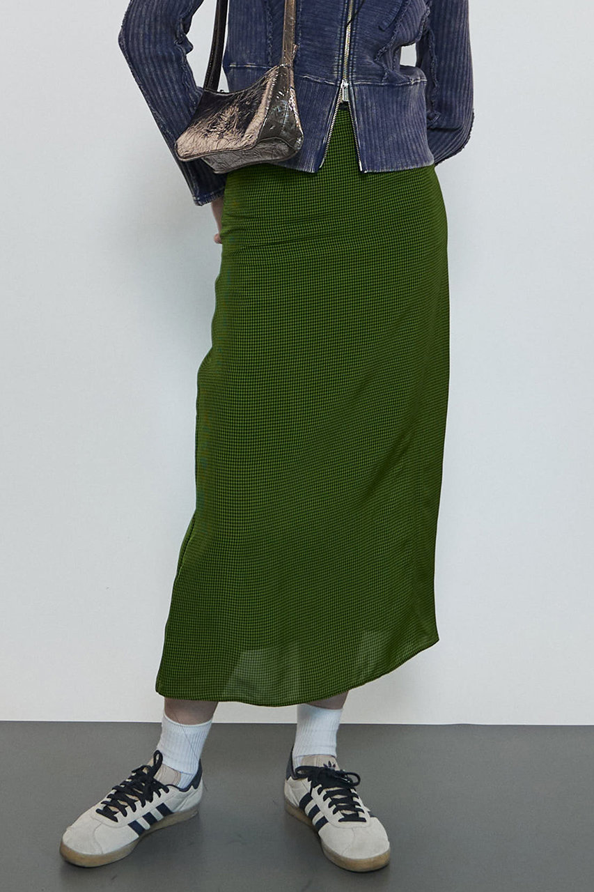 MAISON SPECIAL(メゾンスペシャル)｜Gingham Checkered Maxi Skirt