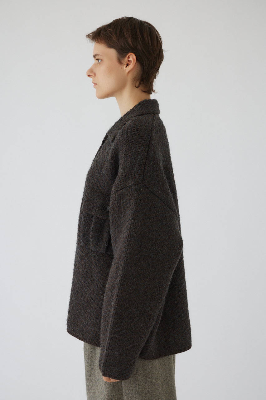 RIM.ARK(リムアーク)｜Knit blouson/ブルゾン/ブラウン の通販
