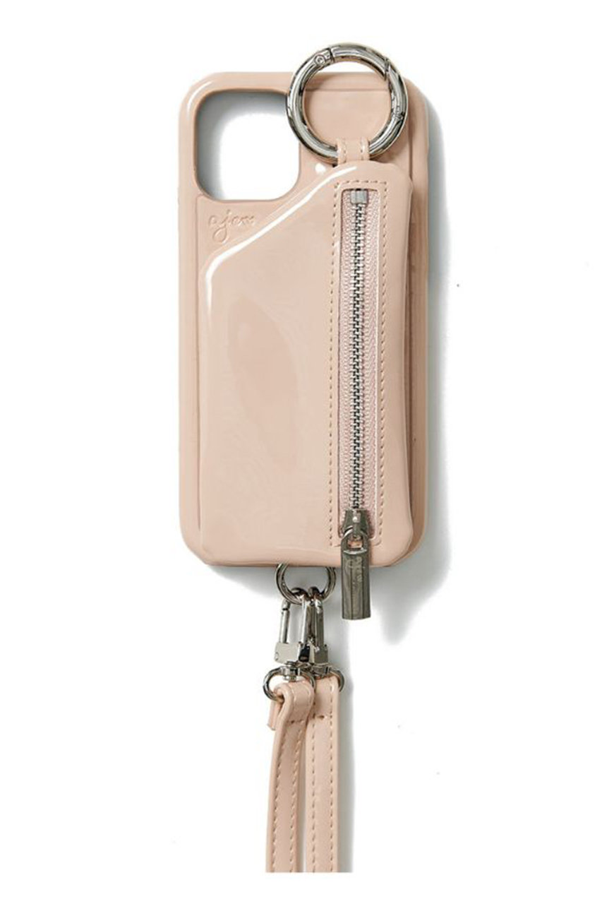 ajew(エジュー)｜iPhone16 ajew patent case shoulder/ベージュ の通販