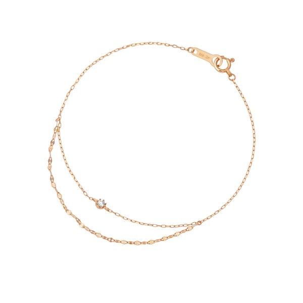 ぴ*す様 どこでもいっしょ ピンクゴールド ブレスレット