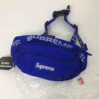 Supreme - 18 ss Supreme waist bag ウエストバッグ バックパック 青の