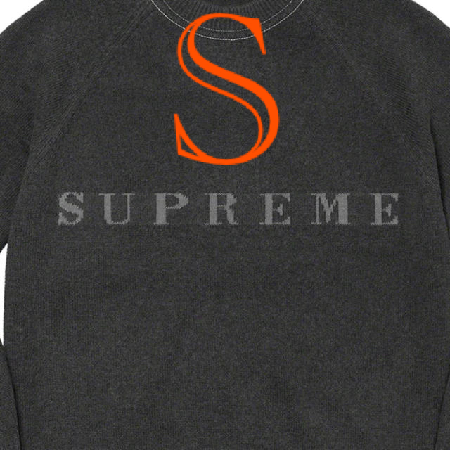 Supreme Stone Washed Sweater Black