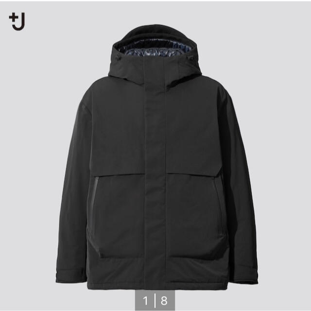 UNIQLO - ハイブリッドダウンオーバーサイズパーカ ブラック Sサイズの