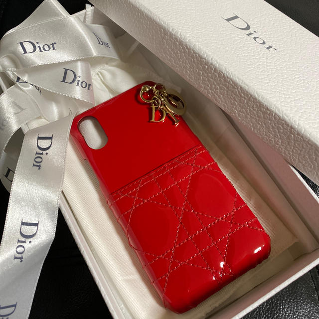 ✨未使用級✨Dior LADY DIOR iPhone15proケース 羊革 極美品 DIOR