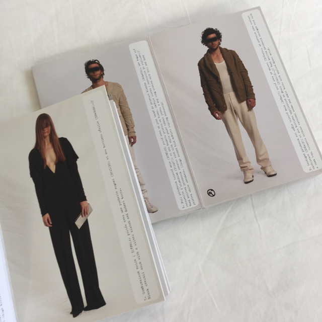 最後の本人期 マルタンマルジェラ09SS ルックブック 最後の本人期