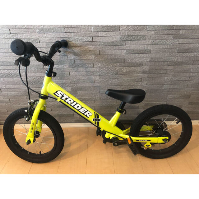 手渡し限定 東京都府中市 STRIDER 14X 幼児用キッズバイク イエロー