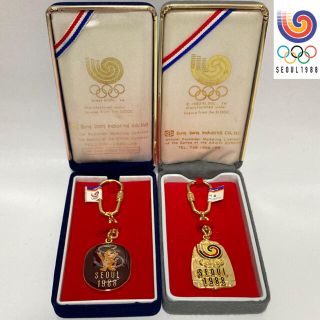 1988 ソウルオリンピック キーホルダー Olympics 韓国 五輪 の通販 by