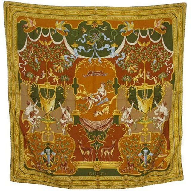GUCCI - グッチ ダイアナ ヴィンテージ 大判 スカーフ ストール シルク