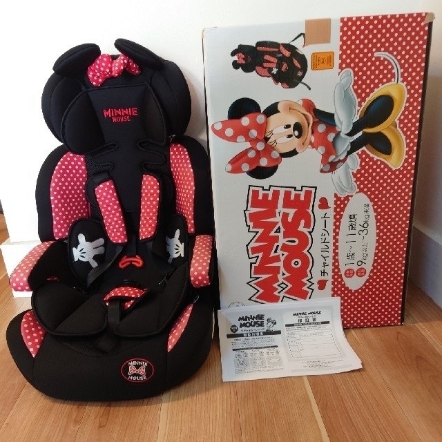 Disney - ディズニー ミニーマウス チャイルドシート ジュニアシート