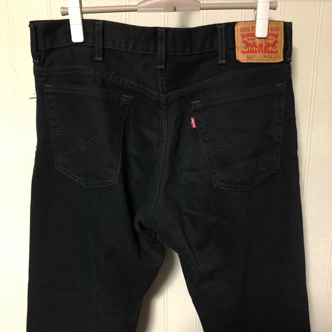 Levi's - Levis リーバイス 517 後染め ブラック ブーツカット