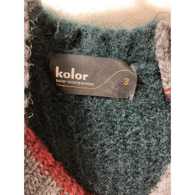 kolor - kolor カラー 20AW クレイジーパターンニット 3 グリーン
