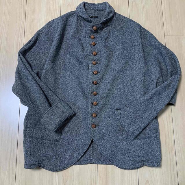 KAPITAL キャピタル ウール ネイビー ドルマンスリーブジャケット