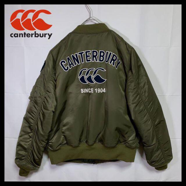 CANTERBURY - カンタベリー フライトジャケット ma-1 カーキ L バック