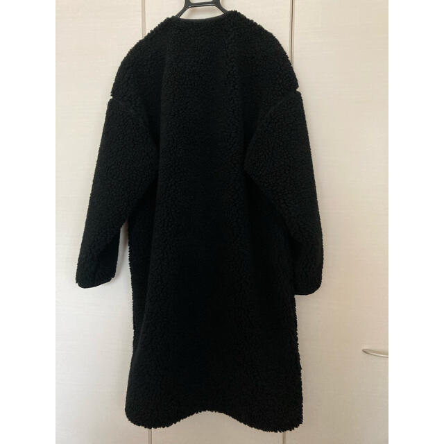 HYKE - HYKE ボアロングコート ブラック 新品 サイズ1の通販 by r.shop