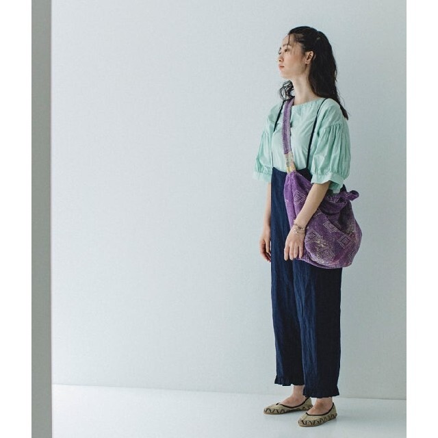 ネストローブ♡リネンプチフリルサロペット nest Robe リネン