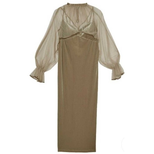 Ameri VINTAGE - Ameri【タグ付新品】ベロア チュール ドレス