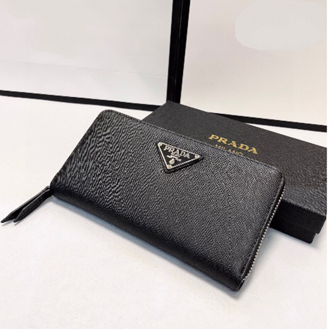 PRADA プラダ ヴィッテロダイノレザー ジップアラウンド長財布 PRADA