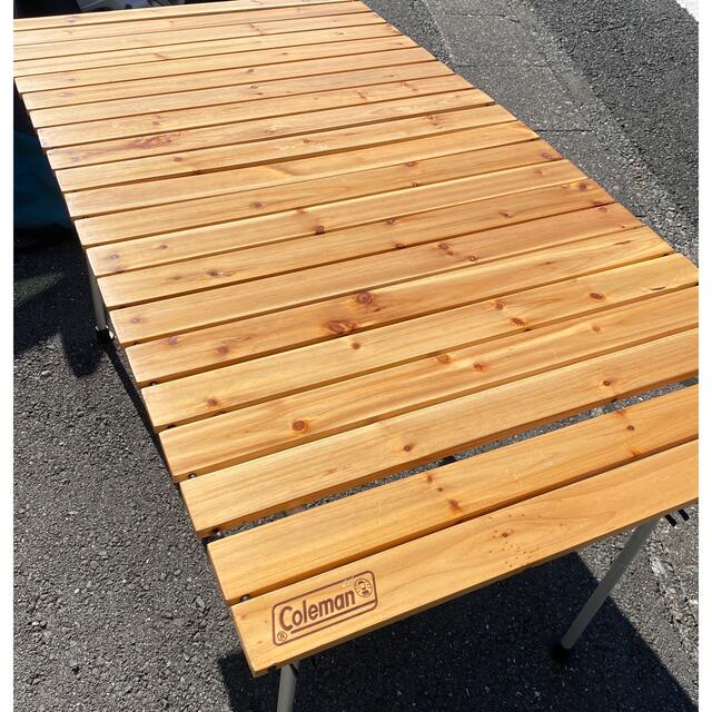 コールマン ナチュラルウッドロールテーブル120 Coleman natural wood